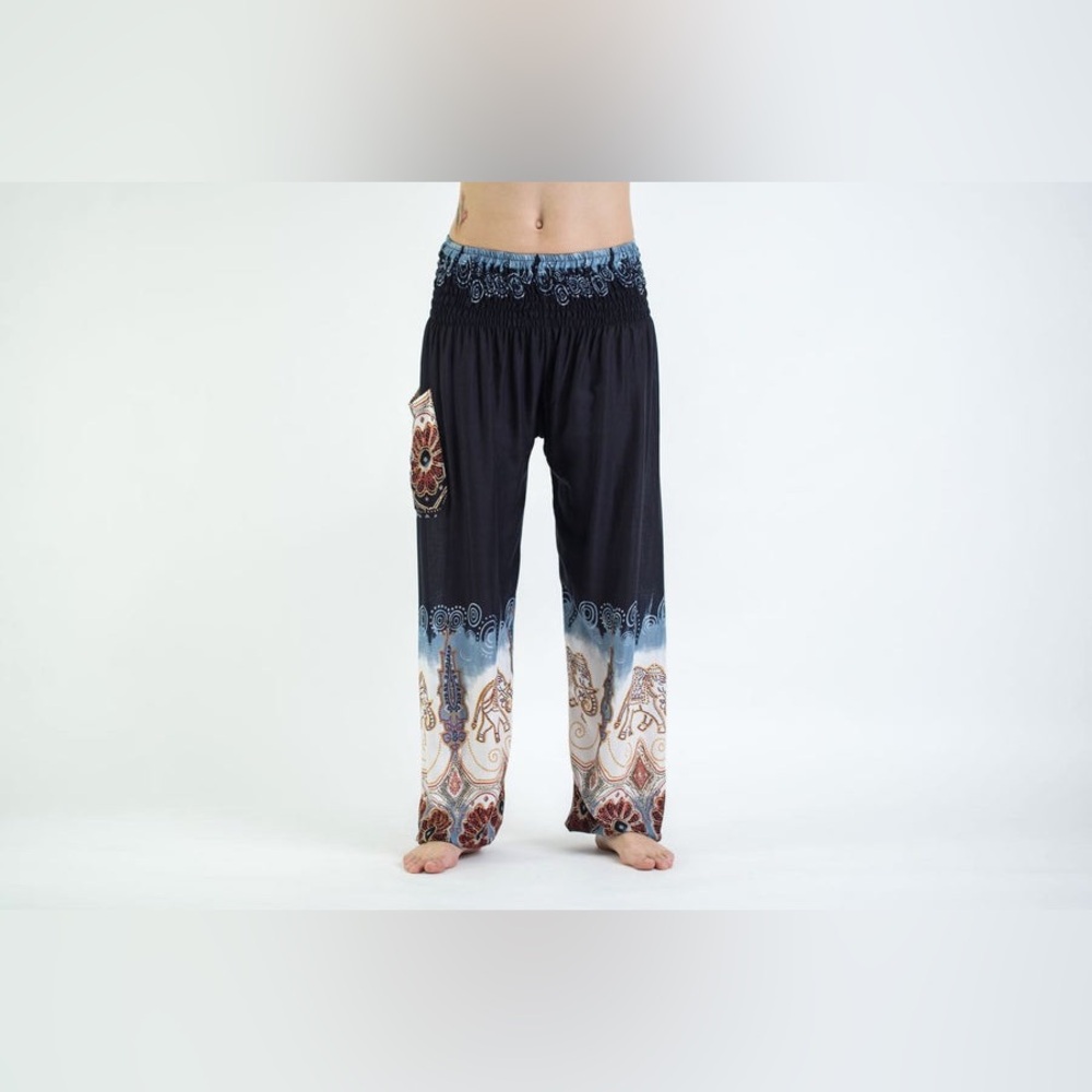 🕒 🌟3 for $30🌟 | Harem Pants |  Elephant Pants | Ombré Blue | Elasticated | OS
